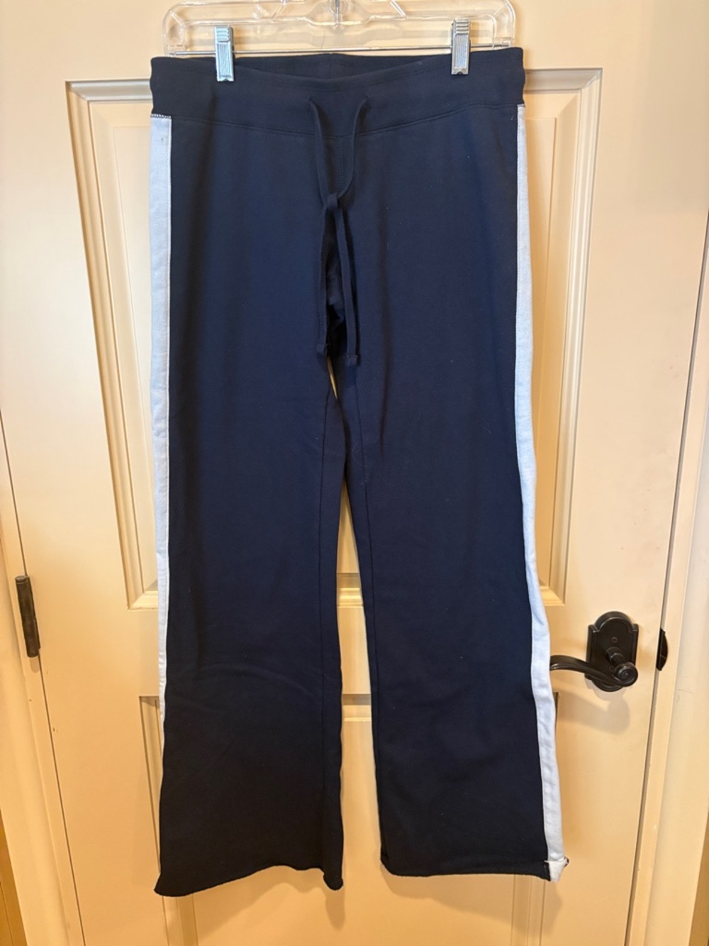 Brandy Melville Navy Blue sweats with Side Stripe